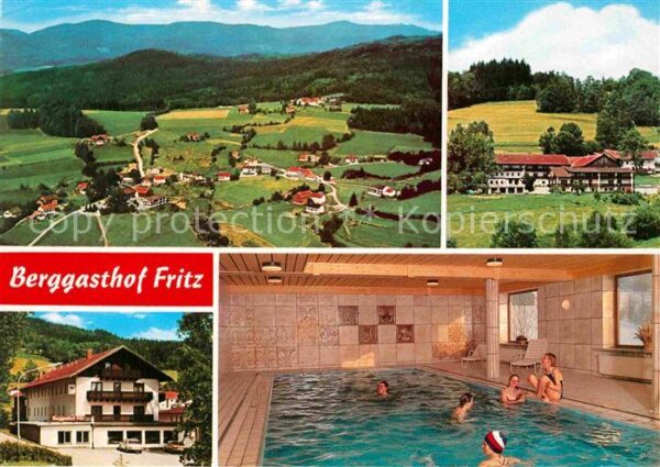 Drachselsried Berggasthof Fritz Asbach Fliegeraufnahm