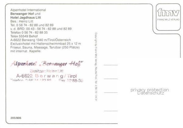 Berwang Tirol Alpenhotel Berwangerhof – Bild 2