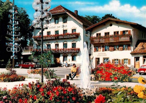 Bergen Chiemgau Kurpark Oberbayerischer Maibaum Gasthau