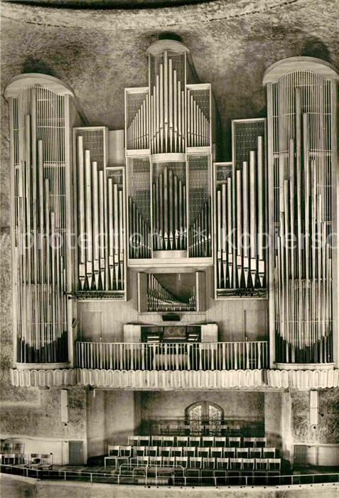 Dresden Kreuzkirche innen Orgel 1963