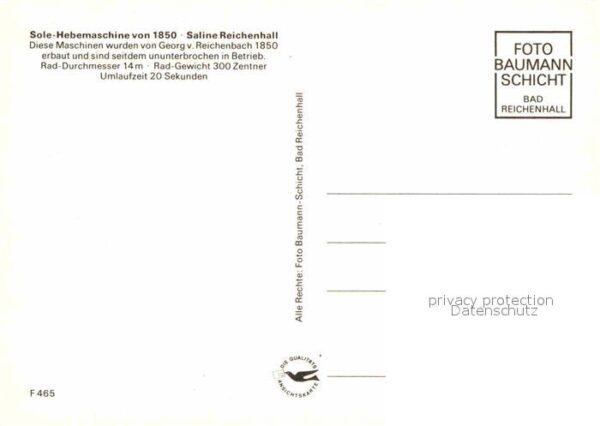 Bad Reichenhall Sole Hebemaschine von 1850 Saline Reich – Bild 2