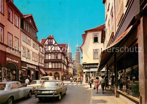 Goslar Breitestrasse und Marktkirche
