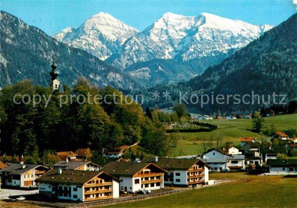 Ruhpolding Fliegeraufnahme Steinbach Hotels mit So