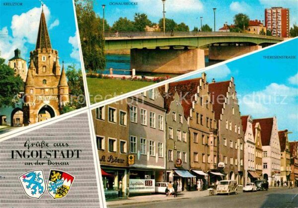 Ingolstadt Donau Kreuztor Donaubrücke Therersienstrasse
