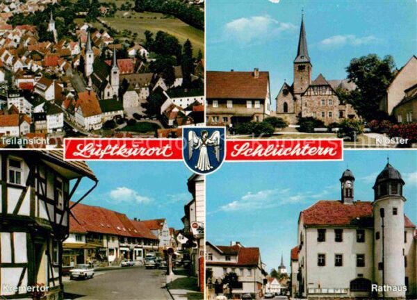 Schluechtern Fliegeraufnahme Kloster Rathaus Kremert