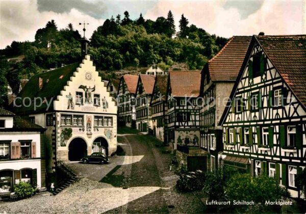 Schiltach Marktplatz Fachwerkhäuser