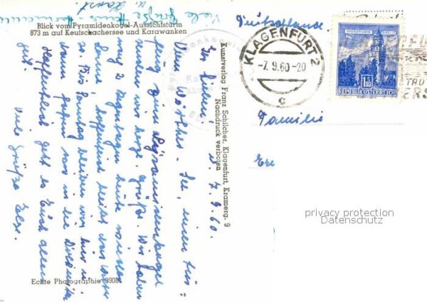 Keutschach See Fliegeraufnahme mit Karawanken – Bild 2