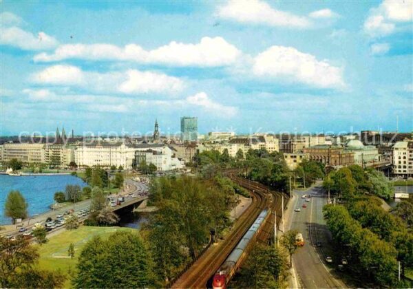 Hamburg Lombardsbrücke und Kennedy-Brücke