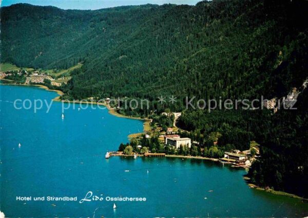 Ossiachersee Hotel und Strandbad Lido Fliegeraufnahm