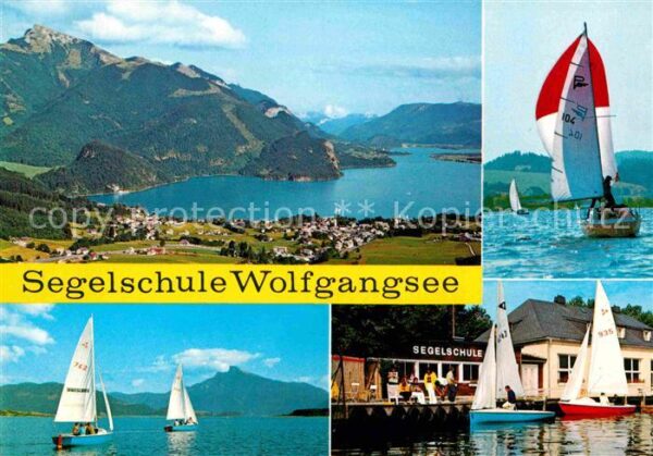 Mondsee Salzkammergut Segelschule Wolfgangsee Alpenpanorama F
