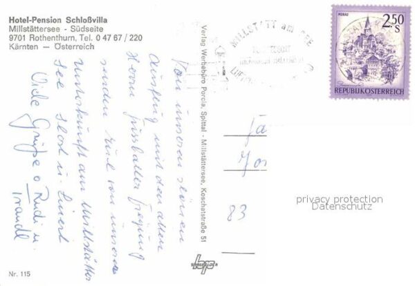 Rothenthurn Spittal Hotel Pension Schlossvilla am Millstätt – Bild 2