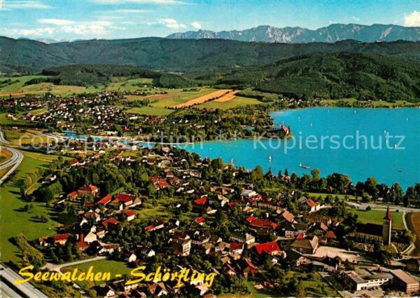 Seewalchen Attersee mit Kammer Schörfling und Höllengebirge