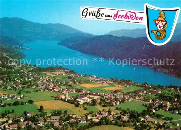 Seeboden Millstaettersee Fliegeraufnahme