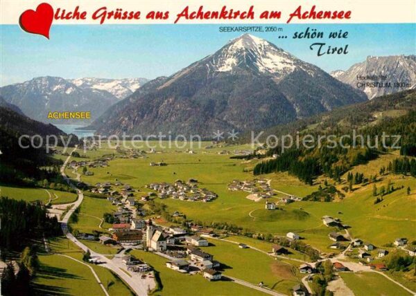 Achenkirch mit Seekarspitze Karwendelgebirge Flieg