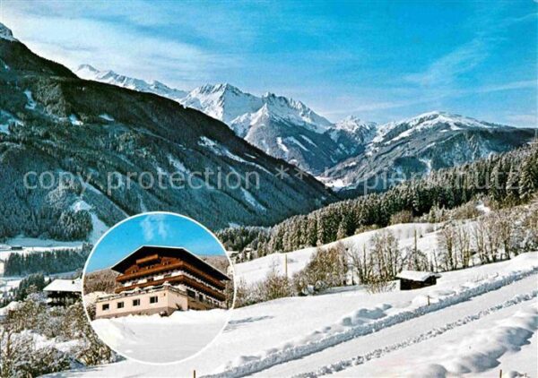Neukirchen Grossvenediger Gasthof Buasen Winterpanorama Alpen