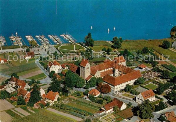 Mittelzell Benediktinerabtei Hafen Fliegeraufnahme