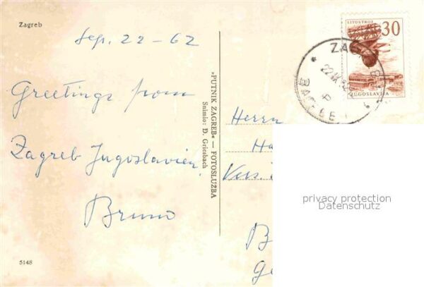 Zagreb Teilansichten Brunnen Denkmal Reitersta – Bild 2