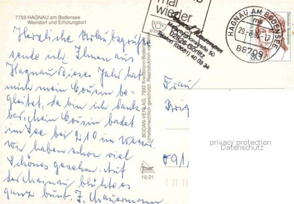 Hagnau Bodensee Weindorf Erholungsort Fliegeraufnahme – Bild 2