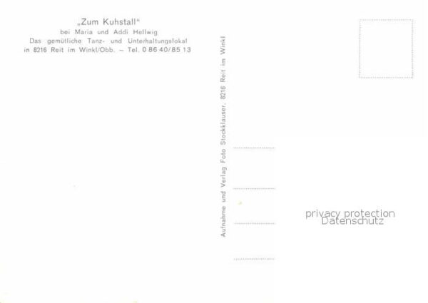 Reit Winkl Zum Kuhstall Tanzlokal Unterhaltungslok – Bild 2