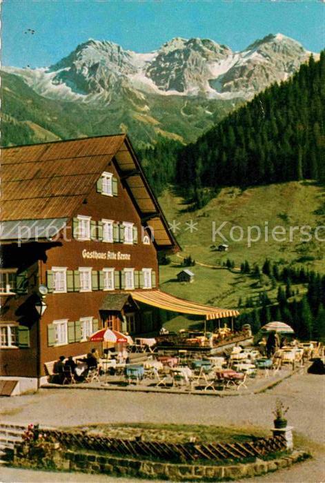Mittelberg Kleinwalsertal Gasthof Alte Krone Alpen