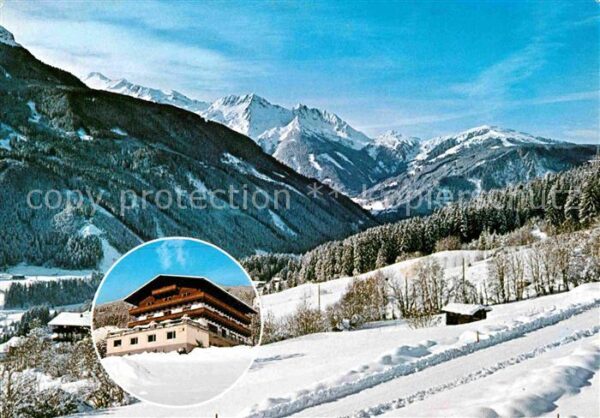 Neukirchen Grossvenediger Gasthof Buasen Winterpanorama Alpen