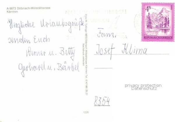 Doebriach Millstaettersee Alpenpanorama Fliegeraufnahme – Bild 2