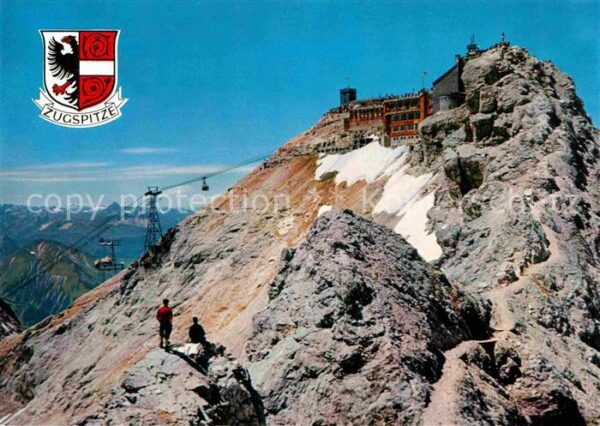 Zugspitze mit Münchnerhaus Blick zu den Allgäuer