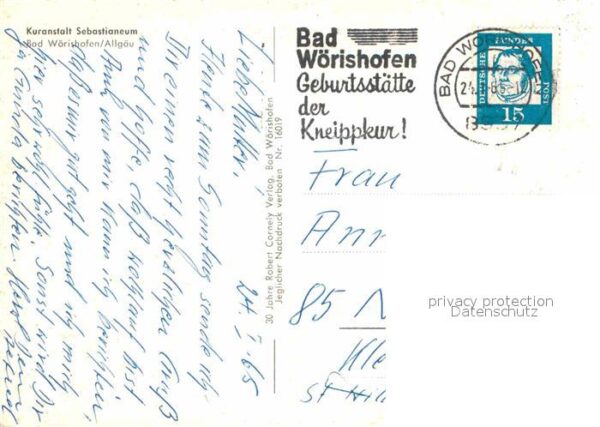 Bad Woerishofen Kuranstalt Sebastianeum – Bild 2