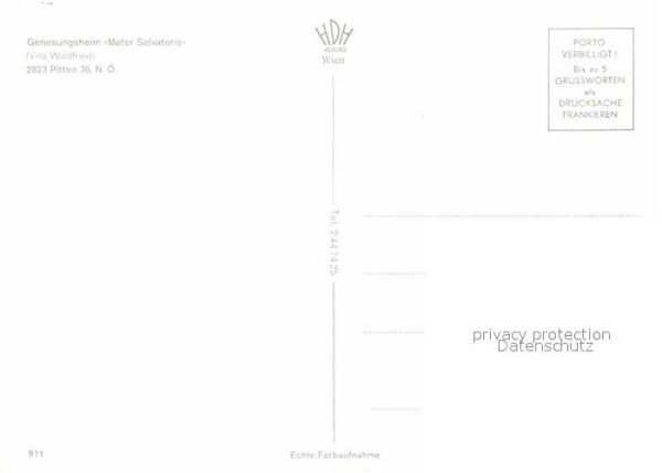 Pitten Genesungsheim Mater Salvatoris Villa Wa – Bild 2