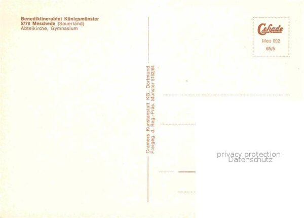 Meschede Benediktinerabtei Königsmünster Abteiki – Bild 2