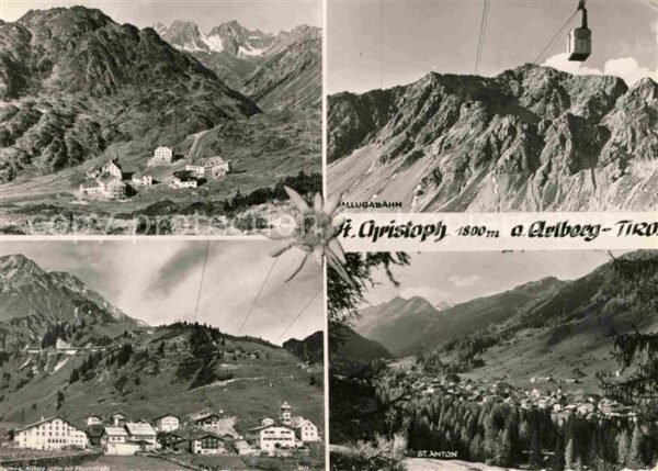 St Christoph Arlberg Panorama Wintersportplatz Alpen Valluga