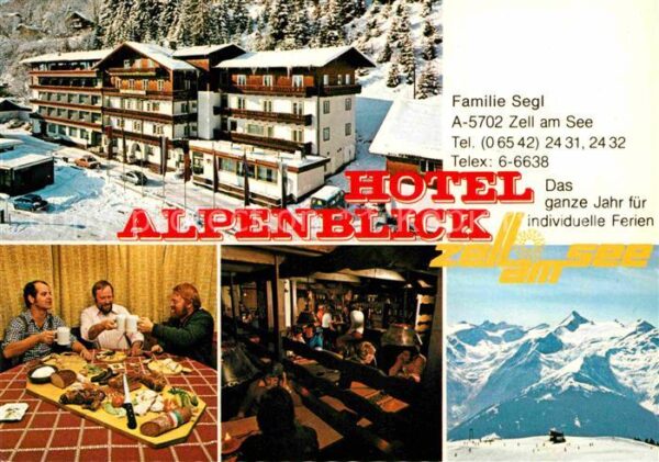 Zell See Hotel Alpenblick Winterpanorama Alpen