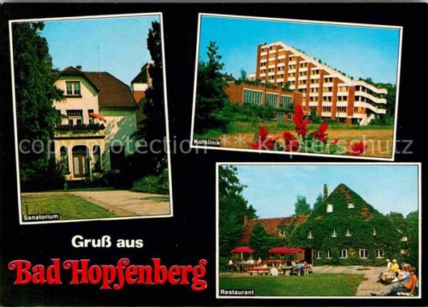 Bad Hopfenberg Sanatorium Kurklinik Restaurant Westfäl