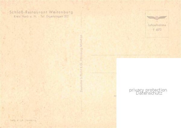 Ergenzingen Schloss Restaurant Weitenburg Fliegerau – Bild 2