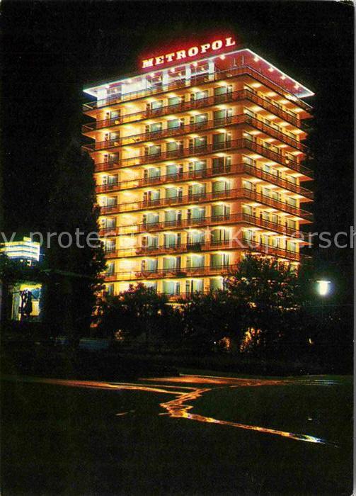 Slatni Pjasazi Hotel Metropol Nachtaufnahme
