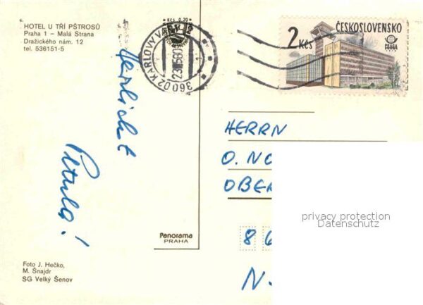 Praha Prahy Prague Hotel u Tri Pstrosü Mala Strana – Bild 2
