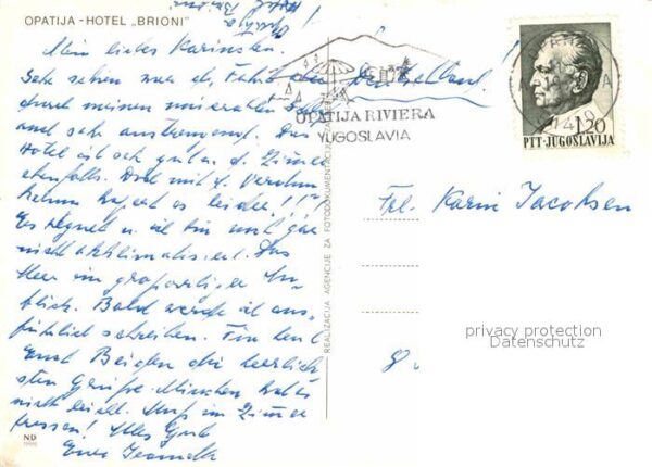 Opatija Abbazia Hotel Brioni Hafen – Bild 2