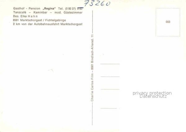 Marktschorgast Gasthof Pension Regina im Fichtelgebirg – Bild 2