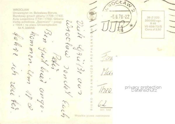 Wroclaw Uniwersytet im. Boleslawa Bieruta Unive – Bild 2