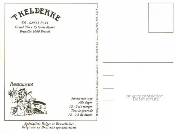 Bruxelles Bruessel T Kelderke Restaurant – Bild 2