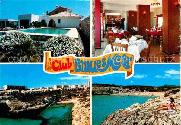 Calas de Mallorca Club Blaues Meer Restaurant Swimming Po