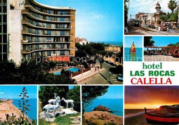 Calella Hotel Las Rocas Küste Strand Sonnenunte