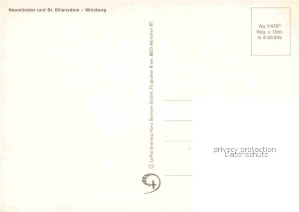 Wuerzburg Neumünster und St Kiliansdom Fliegerauf – Bild 2