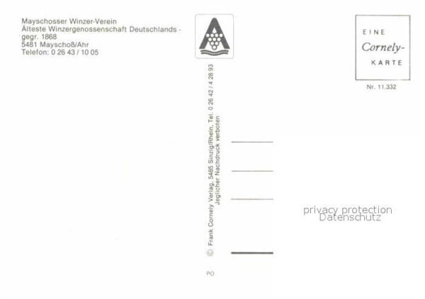Mayschoss Mayschosser Weinkeller Winzerverein Ält – Bild 2