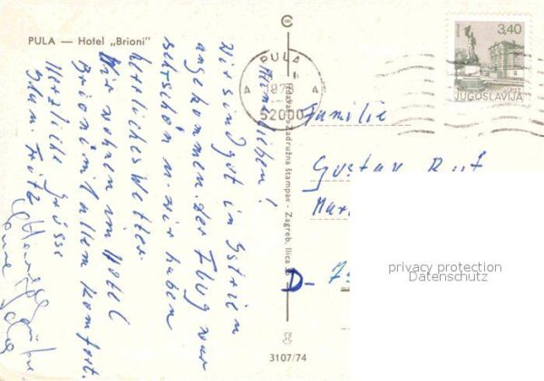 Pola Pula Croatia Hotel Britin Strand Hallenbad Fliegerau – Bild 2