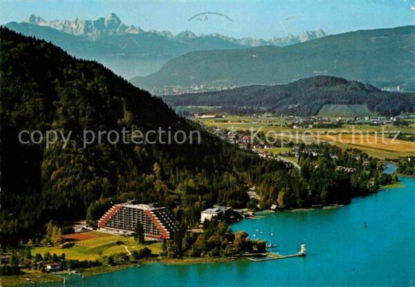 Sankt Andrae Ossiachersee Südufer Am Lido gegen Villach und Julis