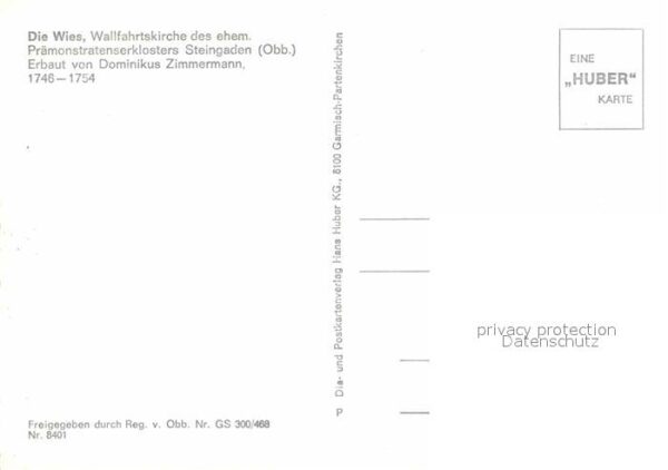 Steingaden Oberbayern Die Wies Wallfahrtskirche Prämonstraten – Bild 2