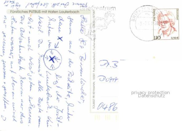 Putbus Ruegen mit Hafen Lauterbach Fliegeraufnahme – Bild 2