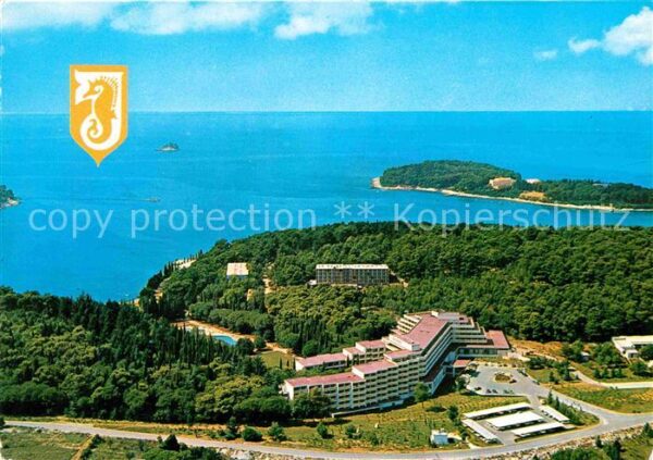 Rovinj Istrien Hotel Meerblick Fliegeraufnahme