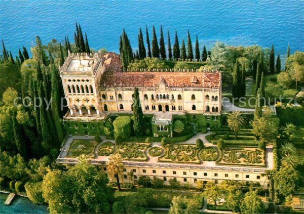 Isola di Garda Schloss Fliegeraufnahme